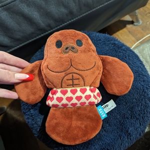 The perfect man-atee bark dog toy